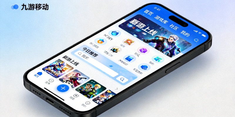 九游移动应用程序在手机上的展示界面